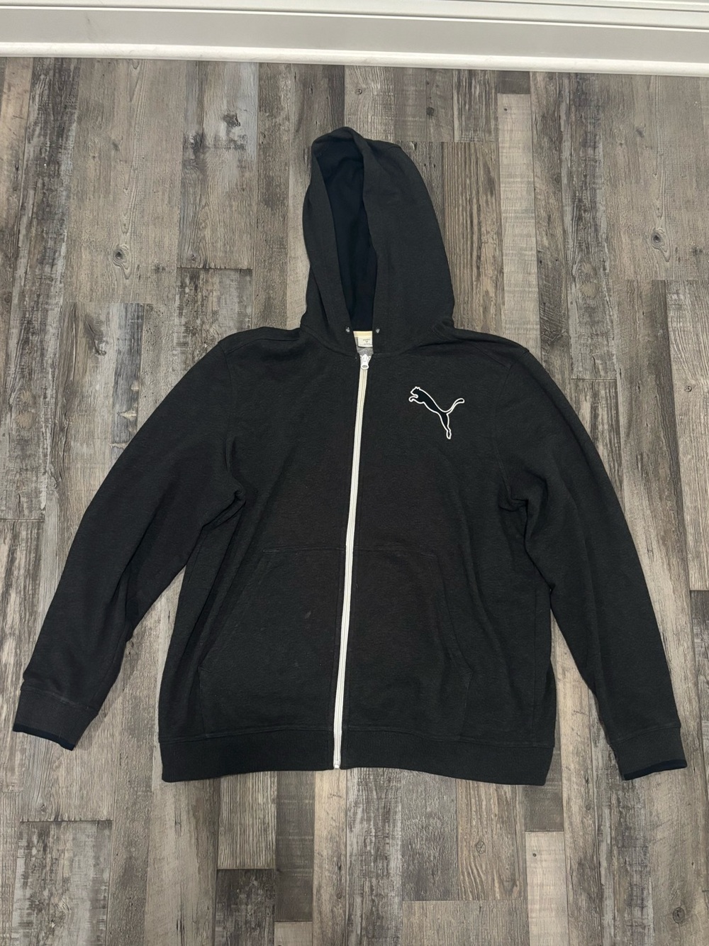 Puma Men’s Dark Grey Zip-Up Hoodie XL